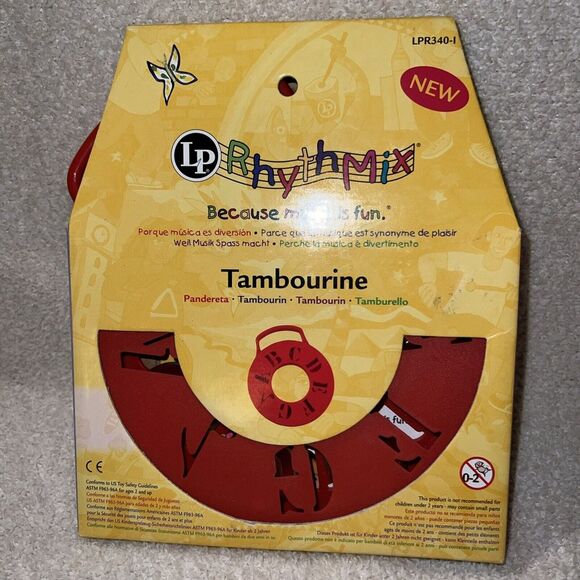 New‎ LP RhythMix Tambourine Red Rhyth Mix - Picture 1 of 10